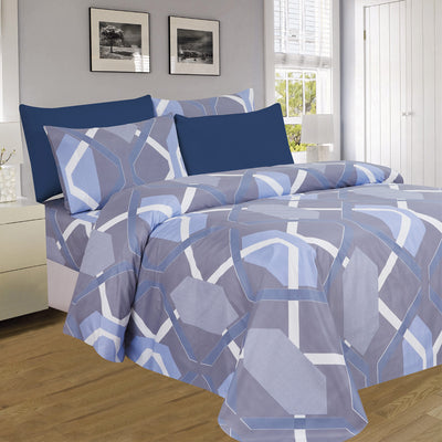 2 of 12:PREMIUS Premium Lyinks 4 & 6 Piece Microfiber Printed Wrinkle-Free Sheet Set 