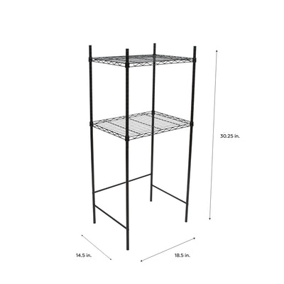3 of 4:Neu Home Mini Fridge and Microwave Stand in Black 