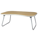 1 of 3:Home Basics Folding Portable  Laptop Bed Tray, Natural Wood 