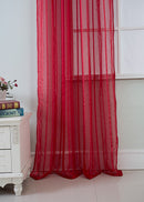 17 of 31:Gretchen Striped Rod Pocket Window Panel with Attached Valance, 54x90 Inches 