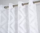 2 of 27:Ariana Clipped Doily Grommet Window Panel, 54x84 Inches 