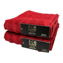1 of 4:ECO LUXE 2-Pack Ribbed Cotton Hand Towel, 18x28 Inches 