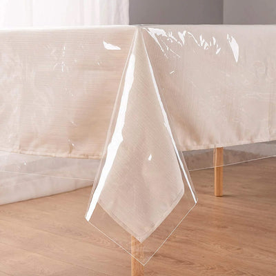 1 of 3:PREMIUS Waterproof PVC Tablecloth, Clear, 54x12 Inches, Sold by the Foot 