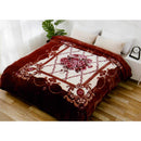 9 of 15:Couverture en microvison HIYOKO Floral Dream, Queen 