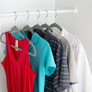 4 of 5:Home Basics  Flocked Velvet Suit Hanger, (Pack of 25), Grey 