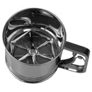 3 of 5:Home Basics Large Stainless Steel Flour Sifter 