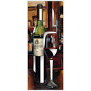 1 of 1:PREMIUS Reflection Of Wine With Mirror Cut Outs Framed Wall Art, 8x20 Inches 