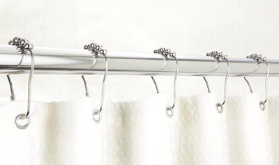 1 of 3:Bath Bliss 12 Pack Shower Curtain Rings in Chrome 