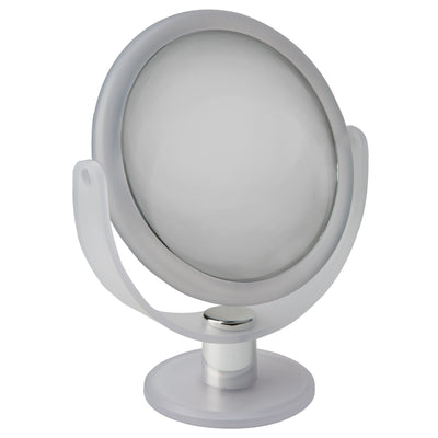 1 of 1:Accueil Détails Miroir de courtoisie caoutchouté double face grossissant 10X 7