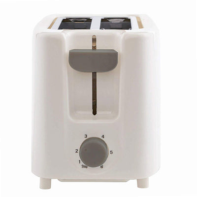 2 of 5:Grille-pain Continental 2 tranches Cool Touch, blanc, 6 x 9 x 5,5 pouces 