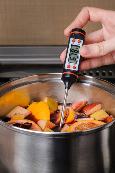 4 of 5:Home Basics Digital Cooking Thermometer, Black 