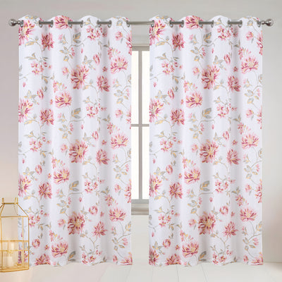 7 of 7:Rideau à œillets à motif floral en jacquard Marie, 137 x 213 cm 
