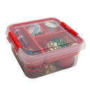 1 of 4:Simplify 5 Compartment Gift Supply Storage Box in Red 