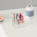 2 of 2:Home BasicsSmall 9 Compartment Plastic Cosmetic Organizer, Clear 