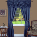 1 of 1:Panache 5 Piece Window Curtain Set - 55x84 - Navy 