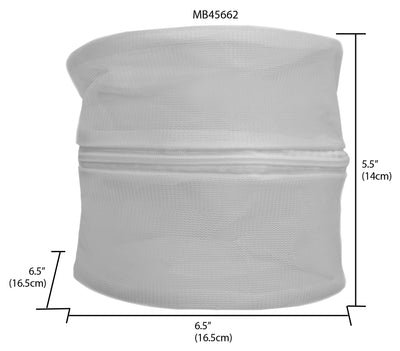 5 of 5:Neceser de micromalla Sunbeam, blanco 