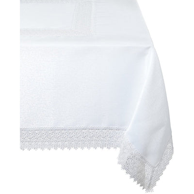 13 of 16:Nappe Treasure avec bordure en dentelle macramé 