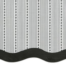 4 of 4:Cantonnière de rideau Westport - 58 x 14 - Noir/Blanc 