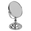 1 of 5:Mini miroir cosmétique double face Home Basics, argenté 