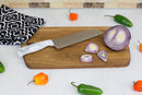 3 of 5:Home Basics Marble Collection 6 Santoku Knife, White 