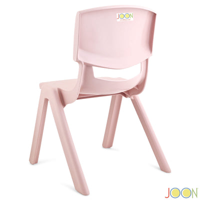 7 of 8:Chaises d'apprentissage empilables en plastique pour enfants JOON, rose poudré, 52,1 x 32,7 x 28 cm, lot de 2 (lot de 2) 