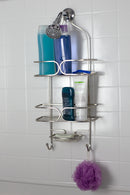 5 of 5:Home Basics Essence Shower Caddy, Satin Nickel 