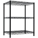 2 of 4:Home Basics 3 Tier Steel Wire Multi-Purpose Free-Standing Heavy Duty Shelf, Black 