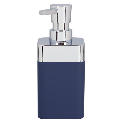 2 of 4:Home Basics Skylar 10 oz. ABS Plastic Soap/Lotion Dispenser, Navy 