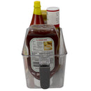 3 of 5:Home Basics Contenedor de almacenamiento de plástico extraíble pequeño con mango de agarre suave, transparente 