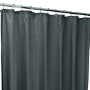 1 of 4:Bath Bliss Microfiber Soft Touch Diamond Design Shower Curtain Liner in Charcoal 