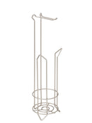 2 of 3:Bath Bliss Toilet Paper Holder and Dispenser in Satin Nickel 