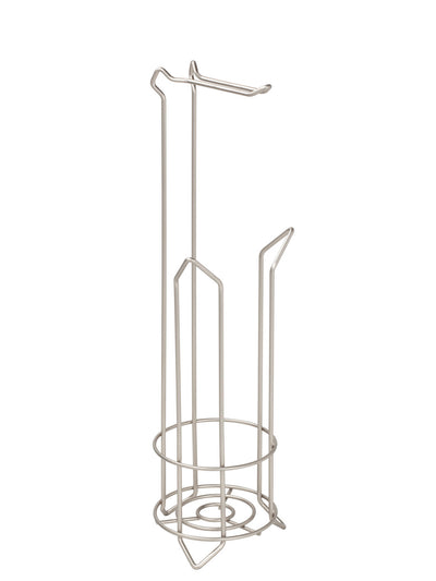 2 of 3:Bath Bliss Toilet Paper Holder and Dispenser in Satin Nickel 