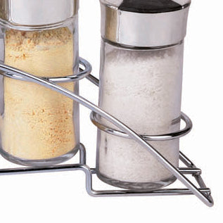 3 of 5:Home Basics Glass & Chrome Spice Rack 