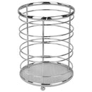 4 of 7:Home Basics Chrome Plated Steel Cutlery Holder 