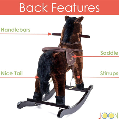 3 of 3:JOON Rocking Horse Pony, Dark Brown 