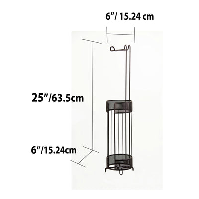 5 of 5:Home Basics Metropolitan Collection Steel Toilet Paper Holder, Bronze 