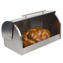 2 of 4:Boîte à pain en acier inoxydable Home Basics, 15,5 x 12,6 x 6,5 pouces 