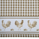 2 of 2:Paire de rideaux de fenêtre Barnyard avec cantonnière - 58 x 24 - Taupe 