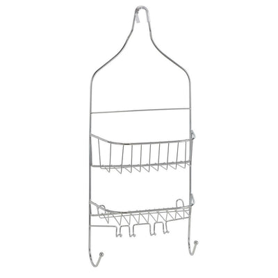 1 of 2:Étagère de douche Bath Bliss à tête profilée en chrome 