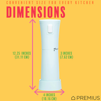 8 of 10:PREMIUS Rechargeable Cordless Hawaiian Shaved Ice Maker, Snow Cone Machine, Mint 