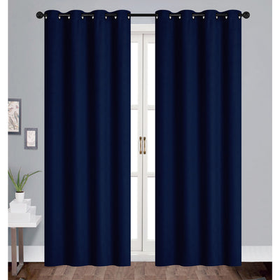 5 of 9:Jones Embossed Geo Room Darkening Grommet Window Panel, 54x84 Inches 
