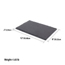 7 of 7:Home Basics 8 x 12 Slate Cutting Board, Black 