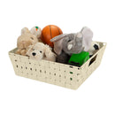 4 of 4:Simplify Large Woven Storage Shelf Bin in Ivory 