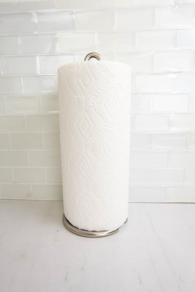 6 of 7:Porte-essuie-tout Home Basics, collection Simplicity, nickel satiné 