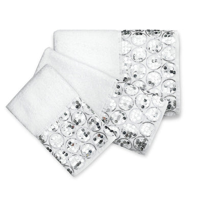8 of 9:Sinatra Complete Bath Ensemble Decor Set, blanco, todo se vende por separado 