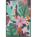 1 of 1:Premius Flores silvestres tropicales enmarcadas en lienzo lacado, 60 x 91 cm 