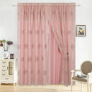 1 of 10:Alice Floral Embroidered Panel With Valance and Backing, 55x84 Inches 