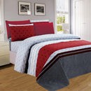 4 of 4:Ensemble de draps en microfibre infroissable imprimé PREMIUS Ruby  
