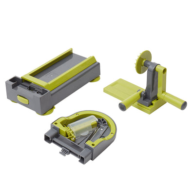 3 of 4:Home Basics 4 Function Tabletop Spiralizer, Green 