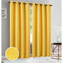 1 of 9:Panneau de fenêtre à œillets en jacquard floral Jolene, 54 x 84 pouces 